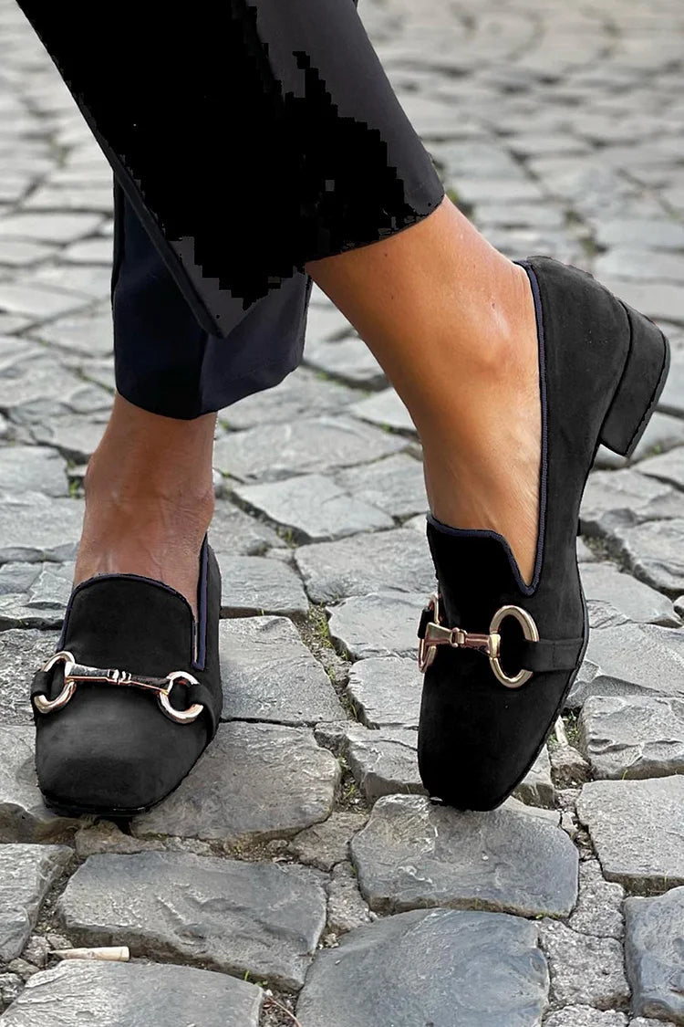 Liron™ | Elegant Metal-Accent Loafers