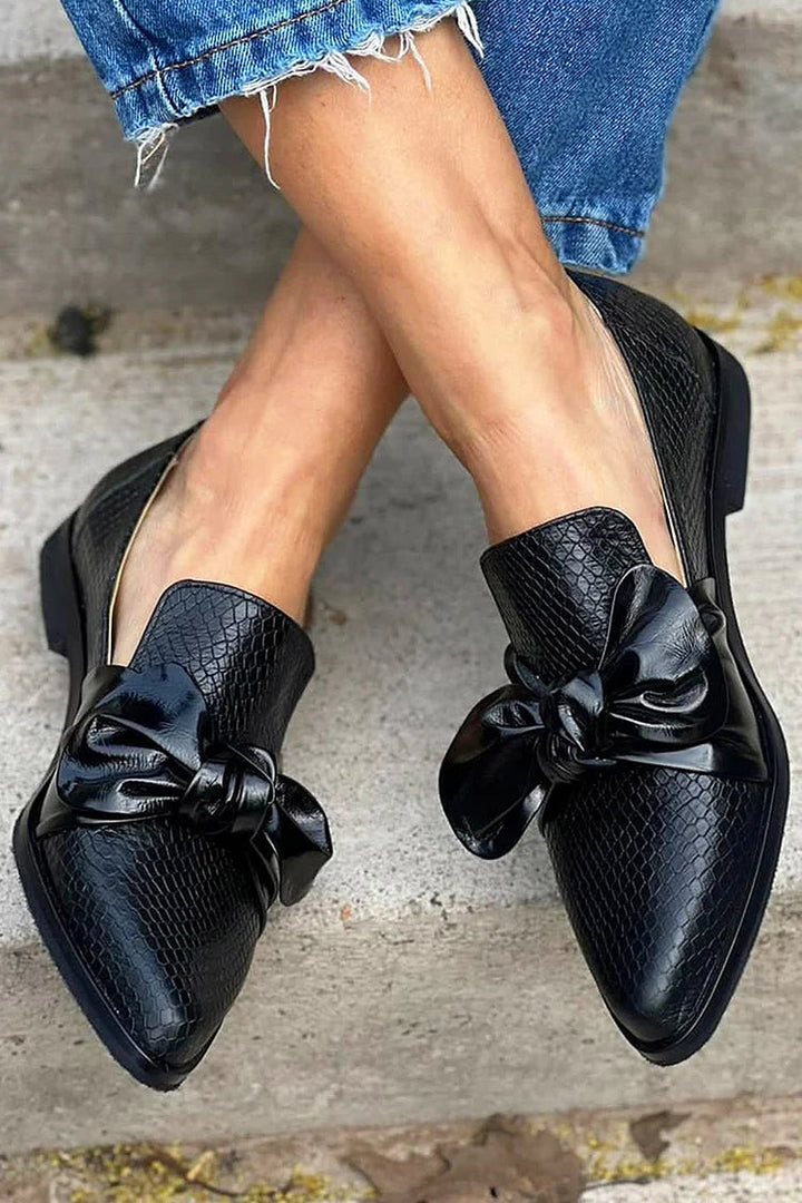 Amit™ | Luxe Bow Accent Loafers