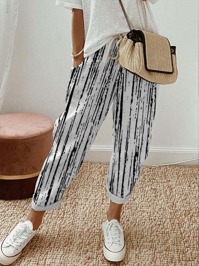 MONTERA – STRIPE RELAXED PANTS