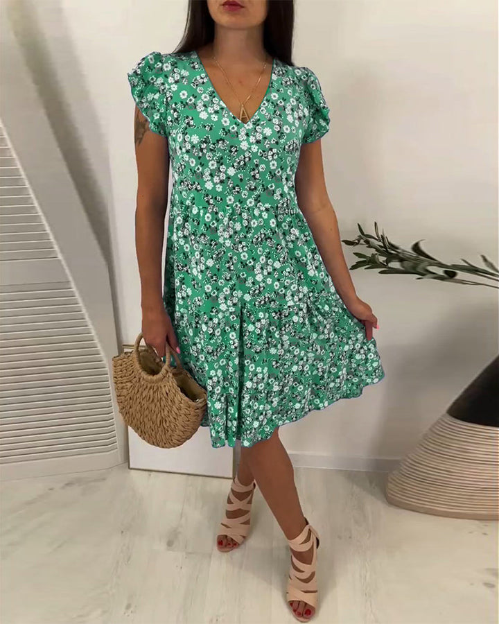 Samantha™ Elegant Comfort Ruffle Dress