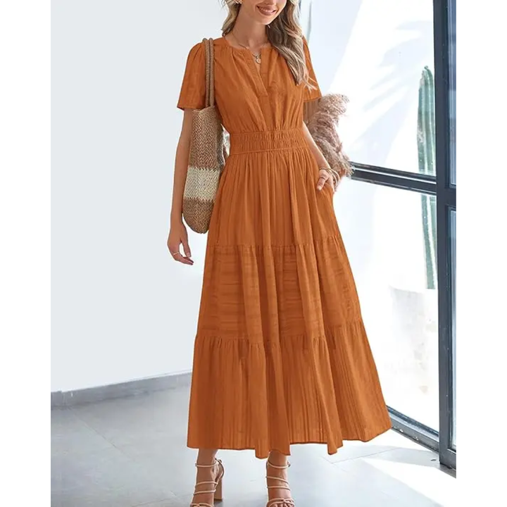 Elira Casual Flow Maxi Dress