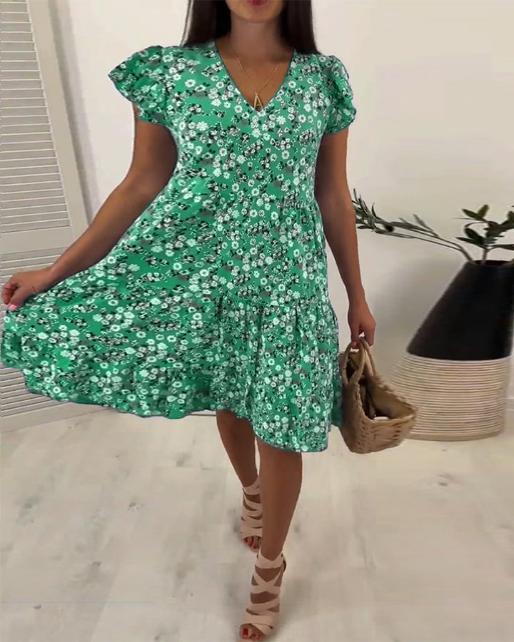 Samantha™ Elegant Comfort Ruffle Dress