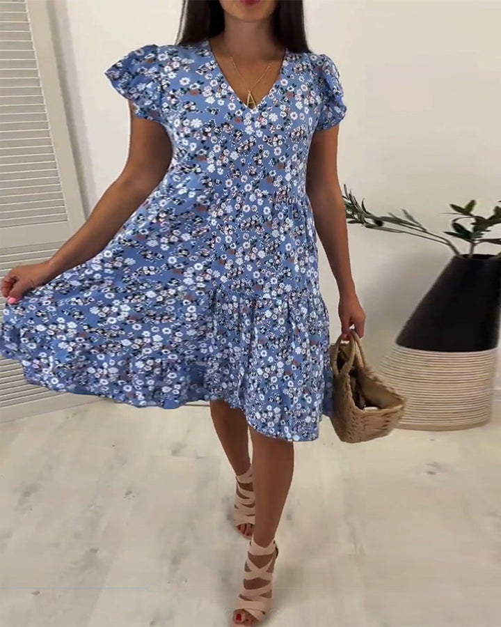 Samantha™ Elegant Comfort Ruffle Dress