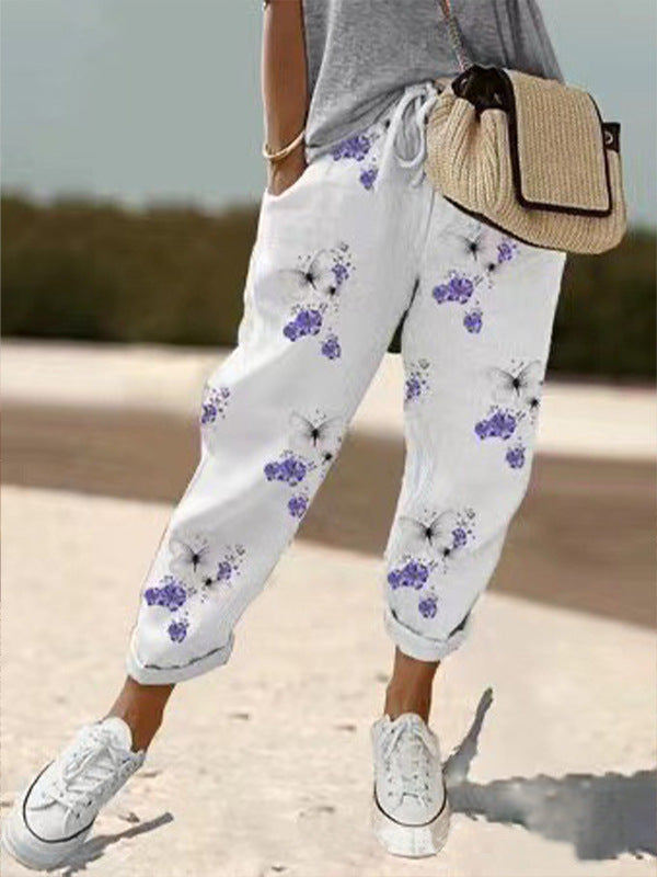 LAVENDORA – FLORAL RELAXED PANTS