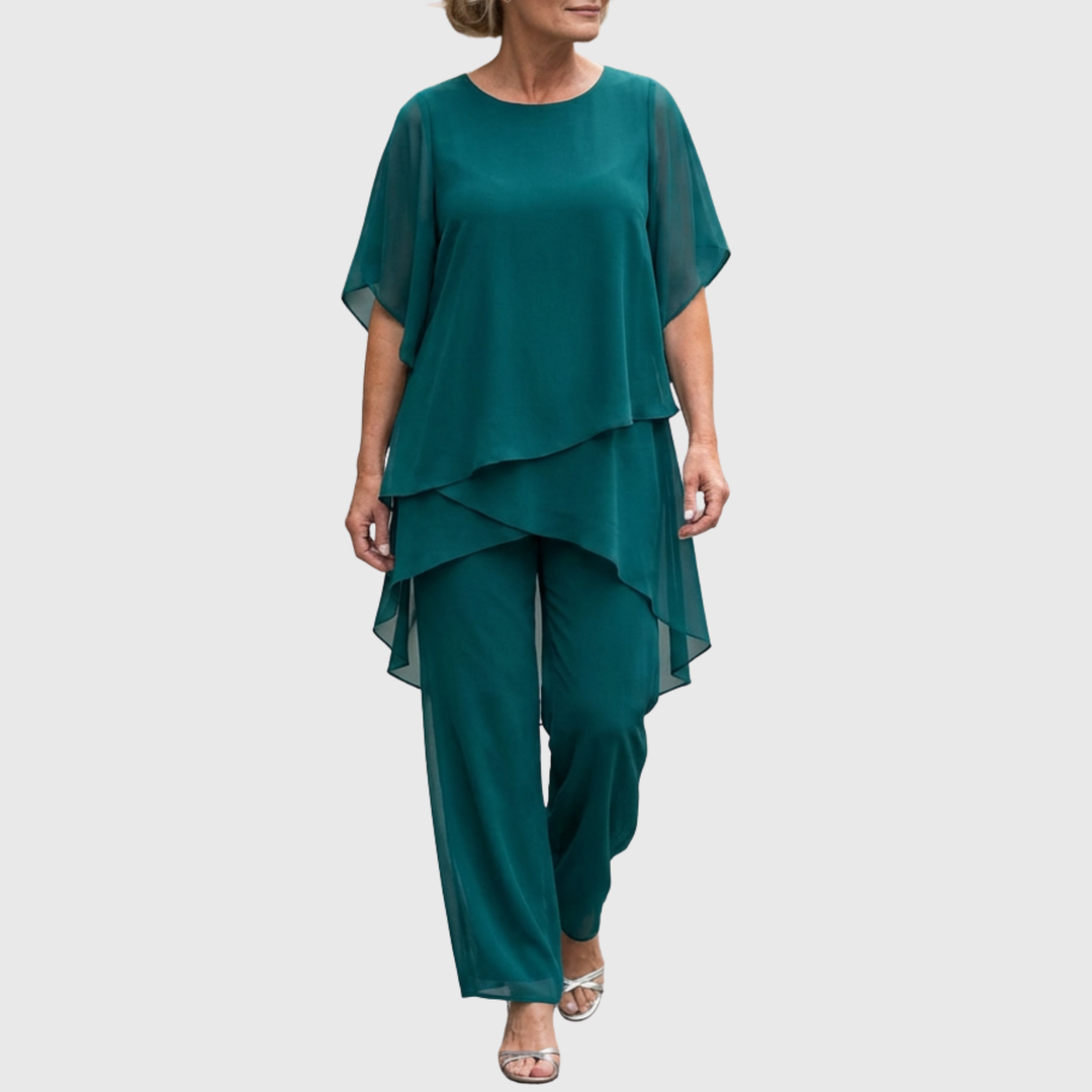Draped Two-Piece Set