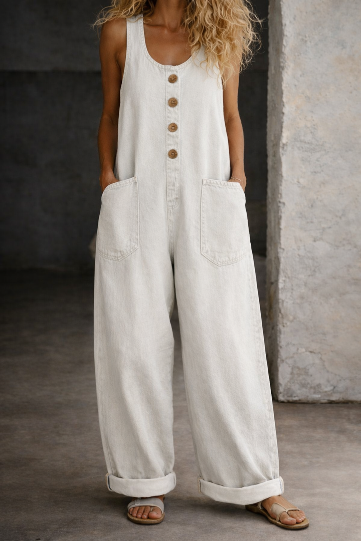 Selena | Vintage Washed Denim Overalls
