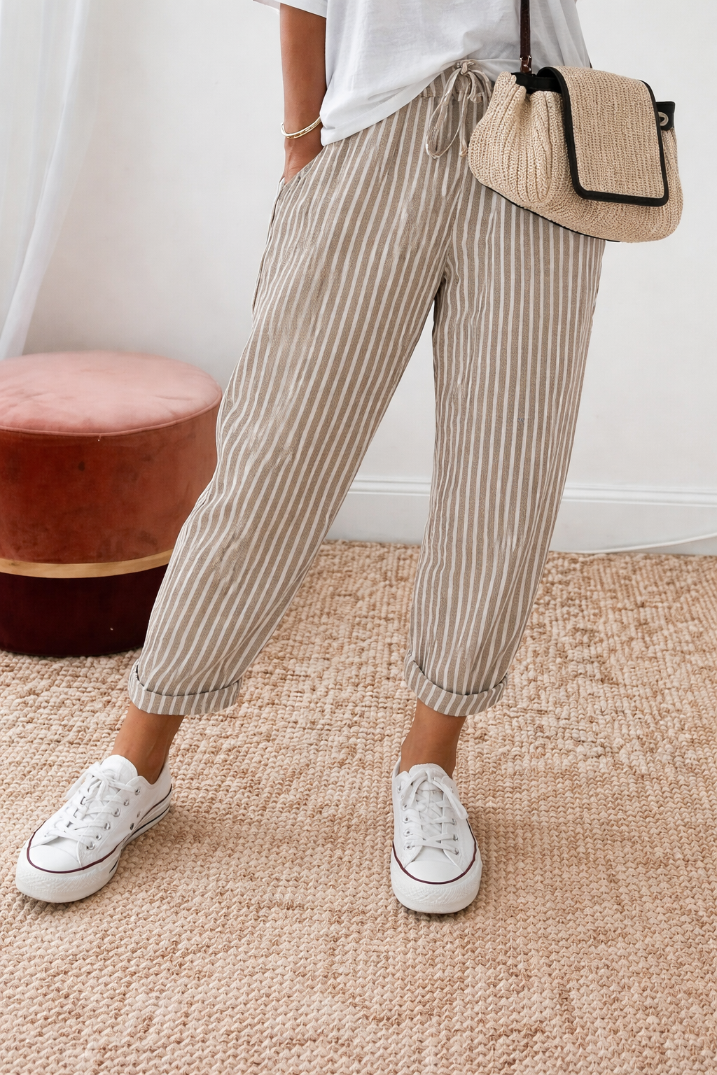 Mila | Relaxed Coastal Stripe Pants