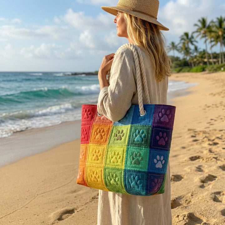 Quilted Beach Bag Paw Patch