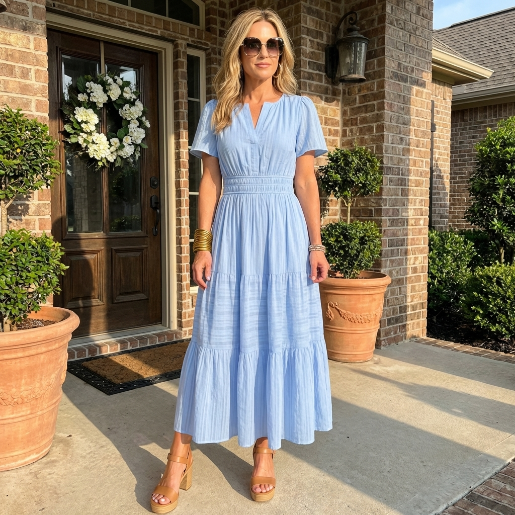 Elira Casual Flow Maxi Dress