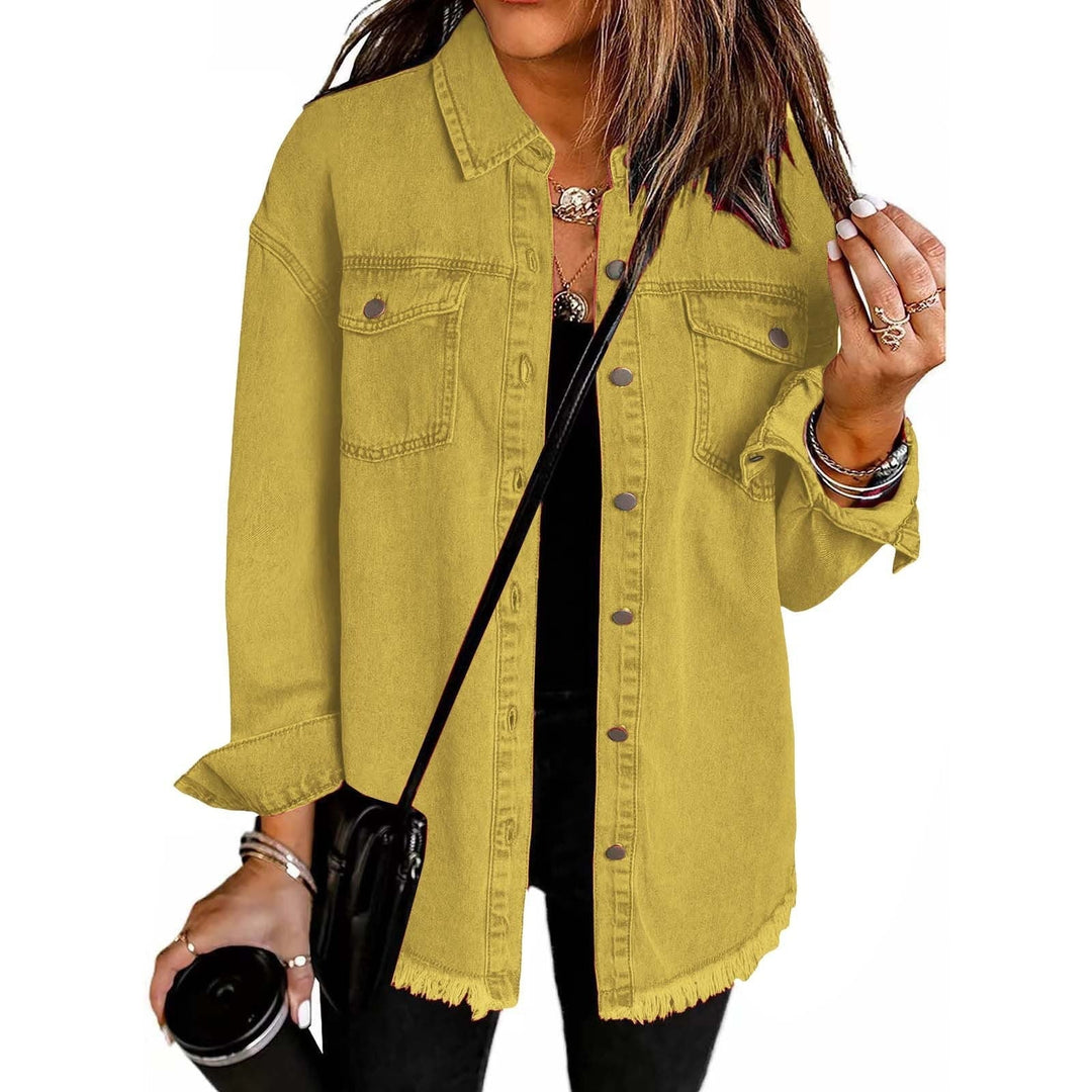 The Katja™ | Signature Distressed Denim Jacket