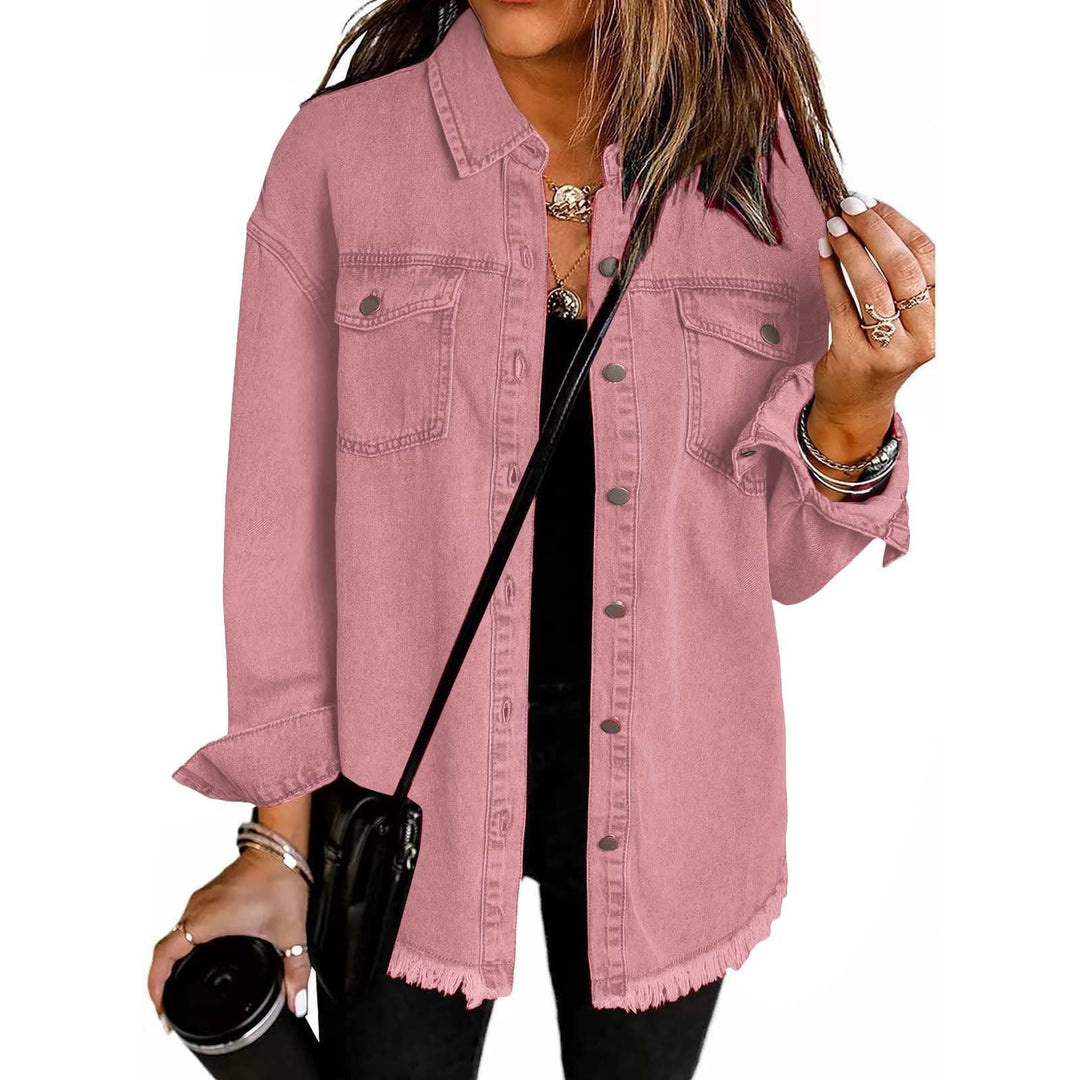 The Katja™ | Signature Distressed Denim Jacket
