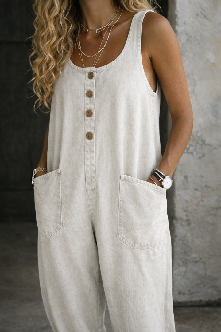 Selena | Vintage Washed Denim Overalls
