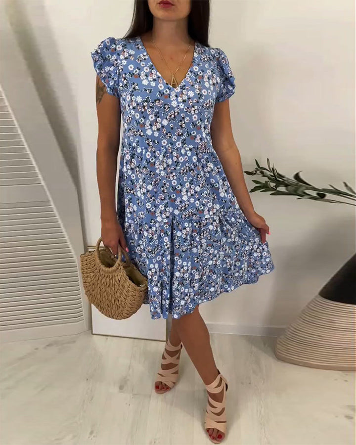Samantha™ Elegant Comfort Ruffle Dress