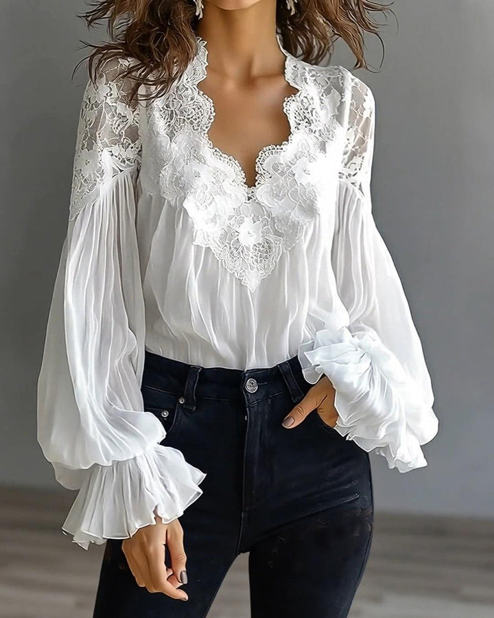 Lace Collar Blouse