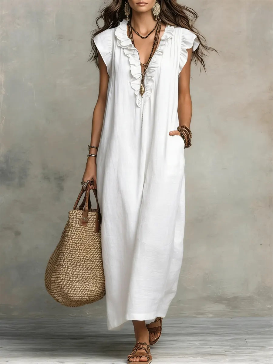 Carmela™ – Long Dress with Ruffles