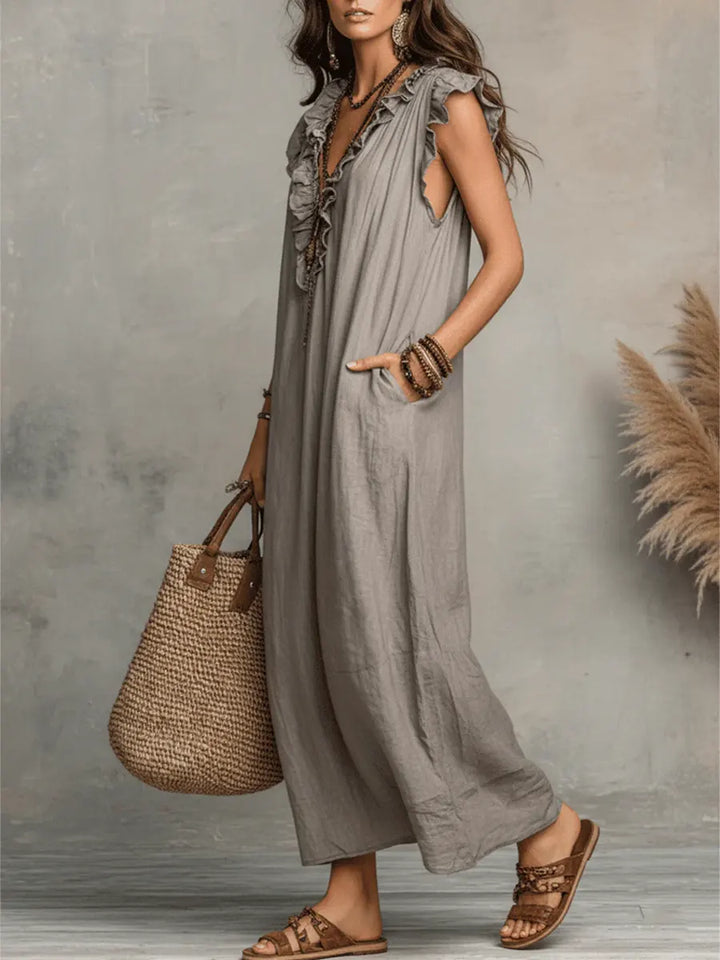Carmela™ – Long Dress with Ruffles