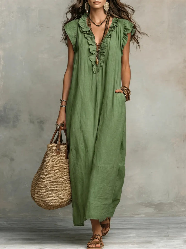 Carmela™ – Long Dress with Ruffles
