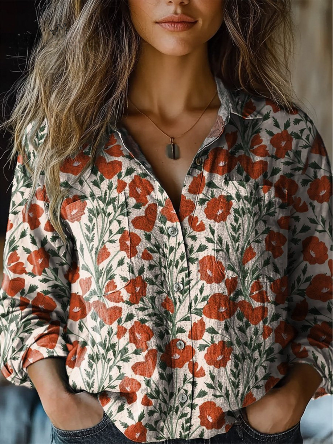 Martha | Summer Poppy Floral Pattern